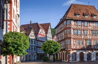 Mosbacher Marktplatz mit Palm'schen Haus