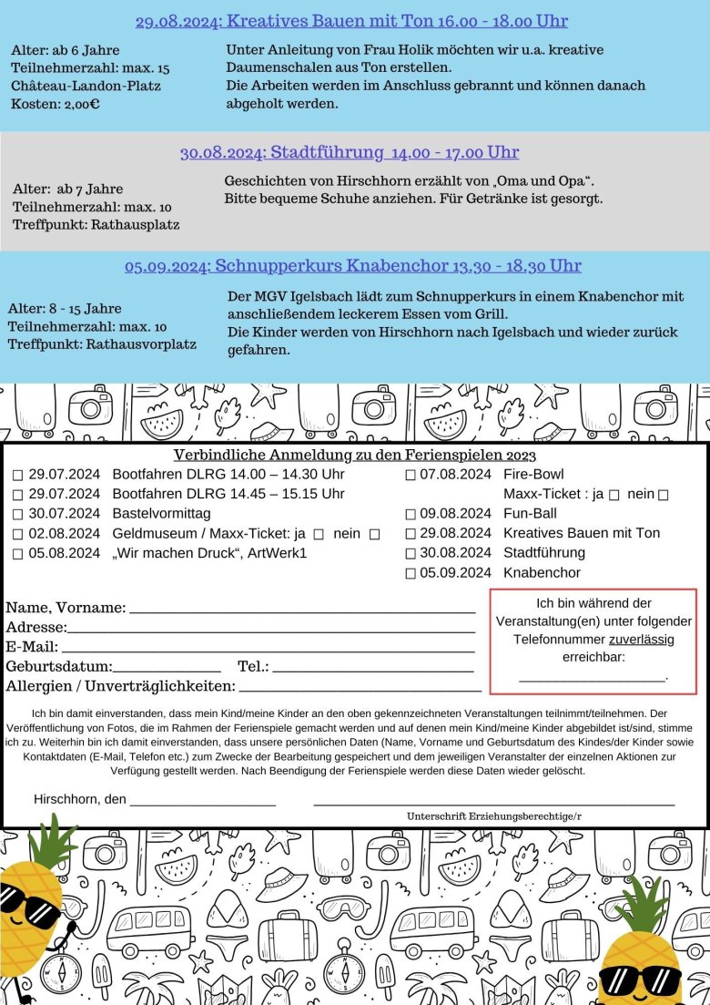 Ferienspiele 2024 - 2