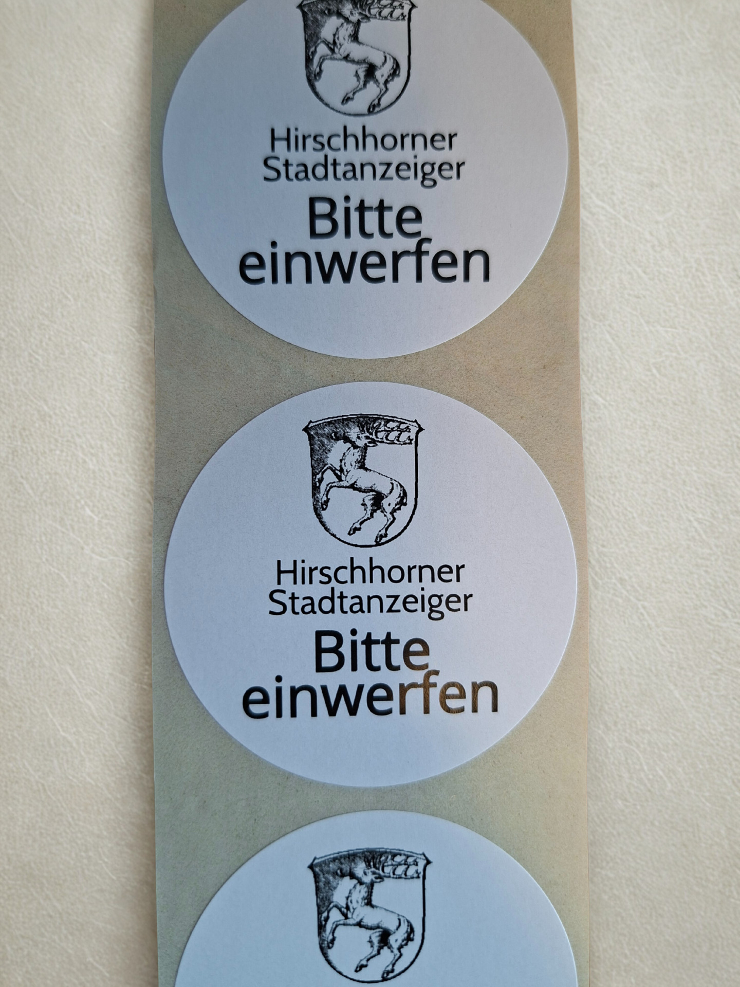 Aufkleber Stadtanzeiger Aufkleber Stadtanzeiger