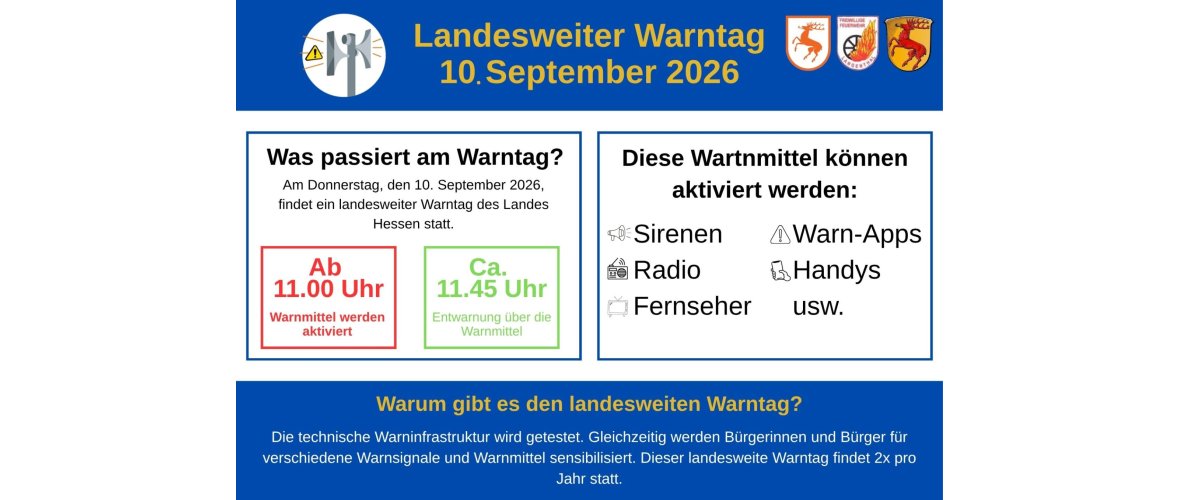 Landesweiter Warntag 09.2026